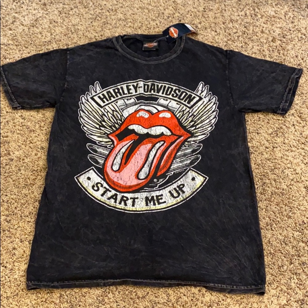 NWT Rolling Stones Harley Davidson Shirt - Small